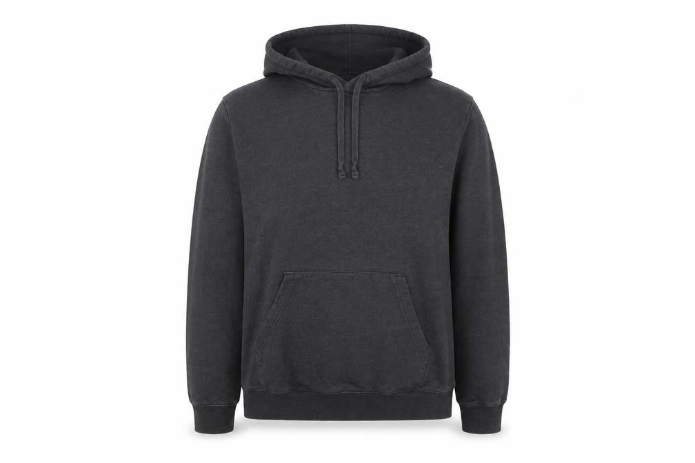 Front view of Baleno Women’s Dark Grey Pullover Hoodie XL Cotton Blend