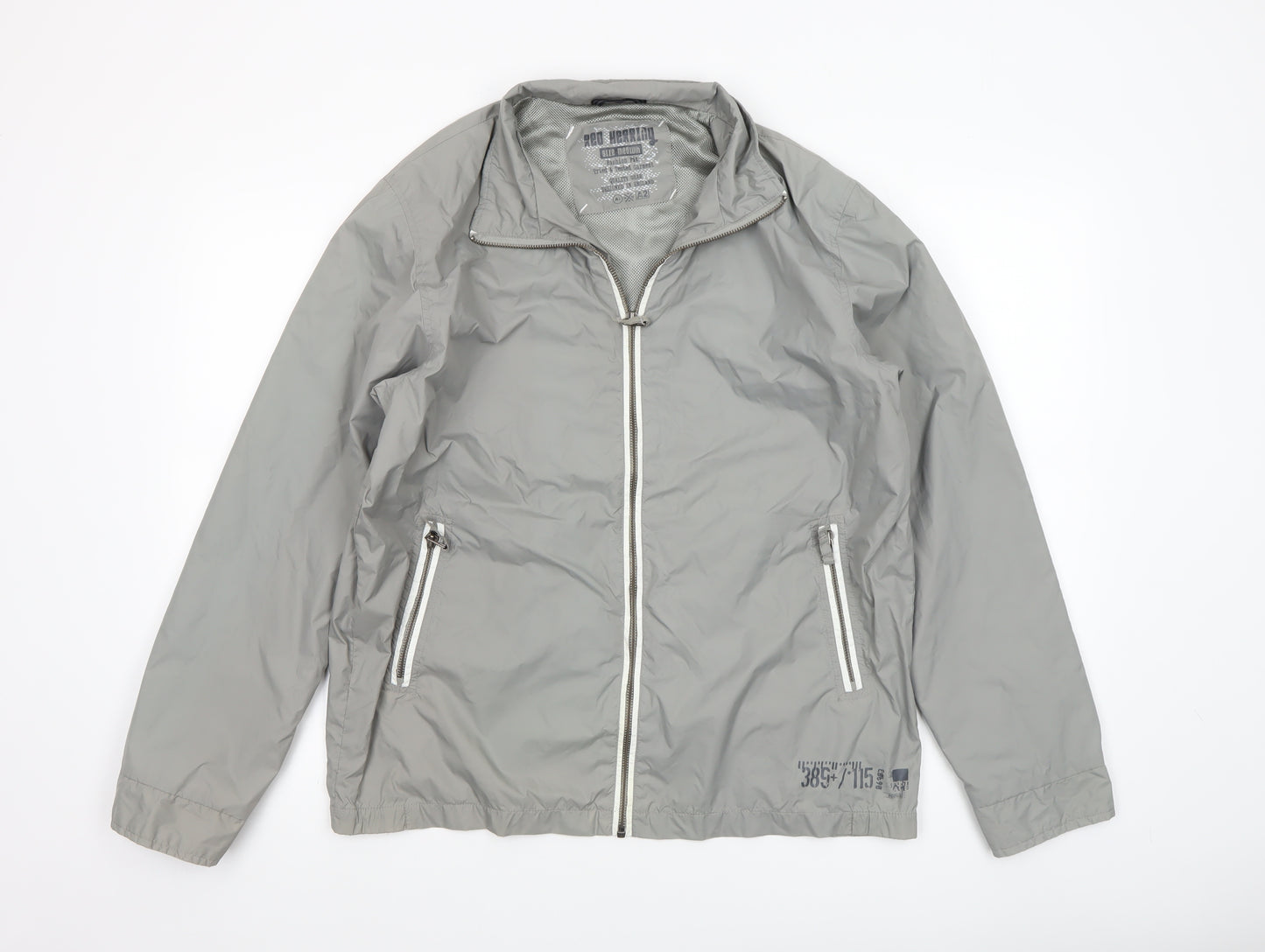 Red Herring Men's Grey Lightweight Windbreaker Jacket Size M