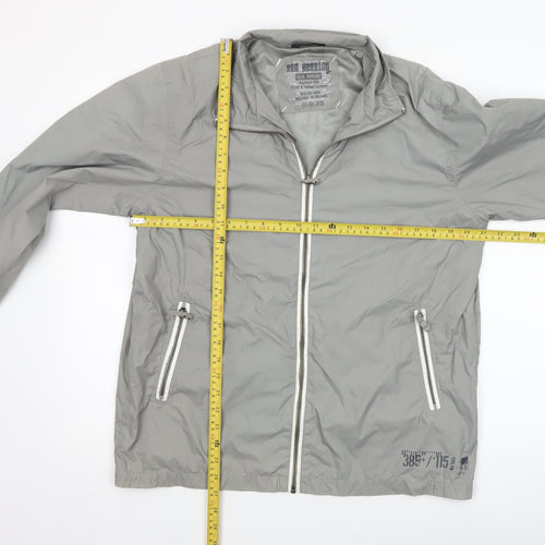 Red Herring Men's Grey Lightweight Windbreaker Jacket Size M