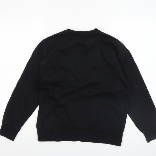 Pindydoll Girls Black Logo Pullover Sweatshirt 10-11 Years