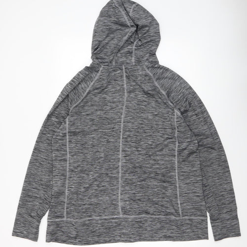 Matalan Womens Grey Full Zip Hoodie XL Polyester Blend