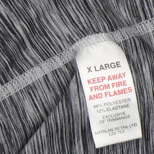 Matalan Womens Grey Full Zip Hoodie XL Polyester Blend