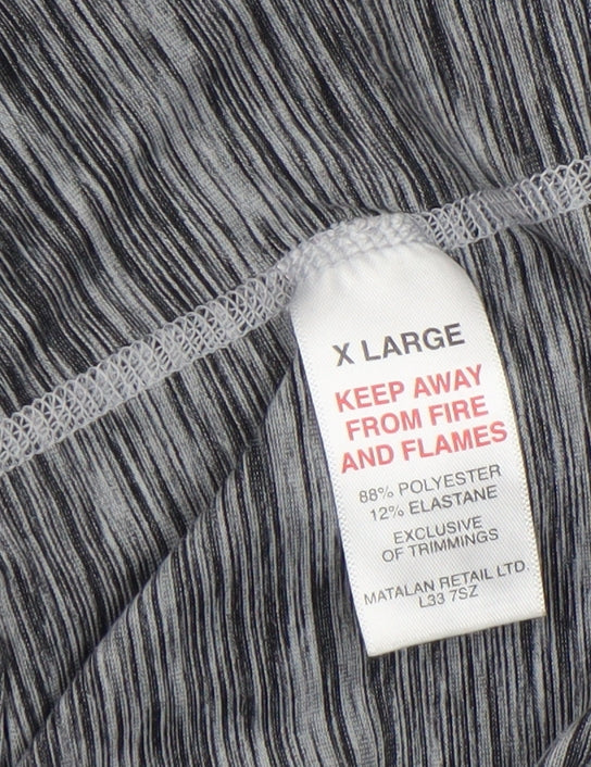 Matalan Womens Grey Full Zip Hoodie XL Polyester Blend
