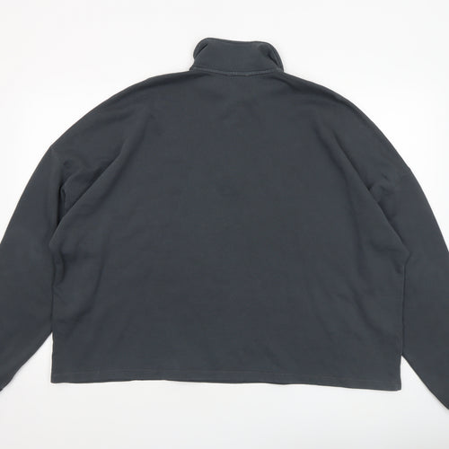 ASOS DESIGN Men's Black Long Sleeve Polo Shirt Size M