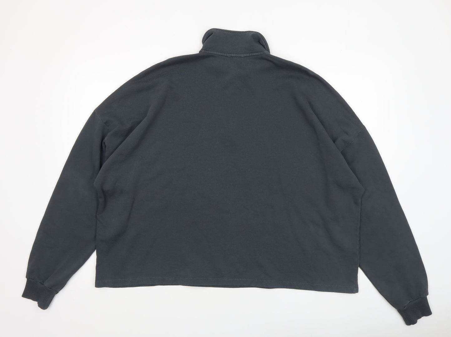 ASOS DESIGN Men's Black Long Sleeve Polo Shirt Size M