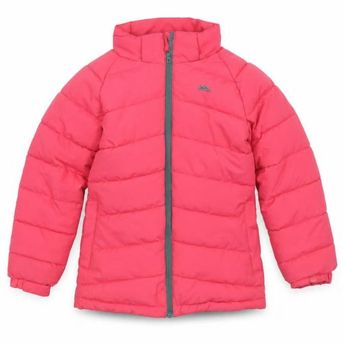 Trespass Girls Pink Waterproof Puffer Jacket 7-8 Years Winter Coat