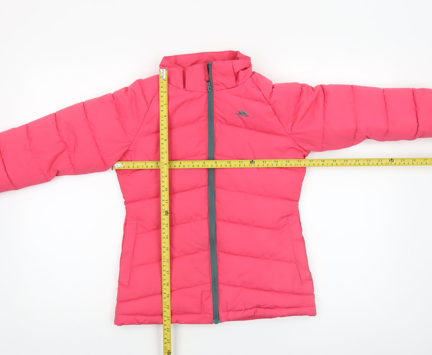 Trespass Girls Pink Waterproof Puffer Jacket 7-8 Years Winter Coat
