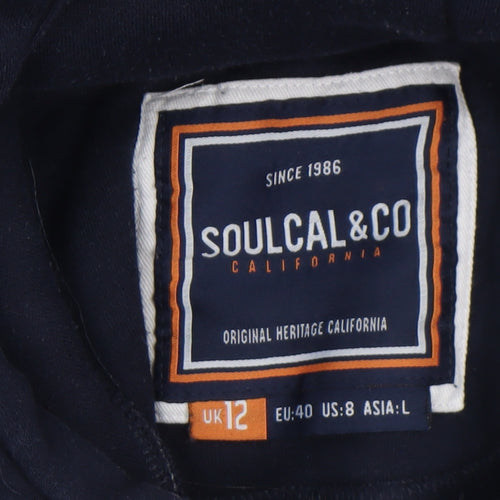 SoulCal & Co Women's Navy Blue Pullover Hoodie Size 12