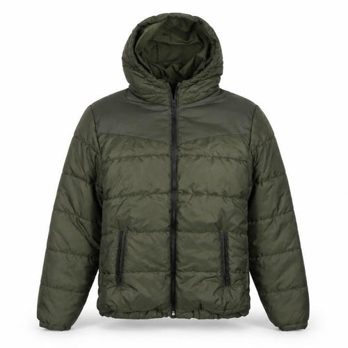 Rising Womens Green XL Puffer Jacket Hooded Full Zip Winter Coat