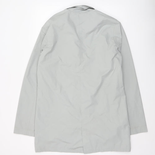 French Connection Women's Grey Mid-Length Rain Coat L