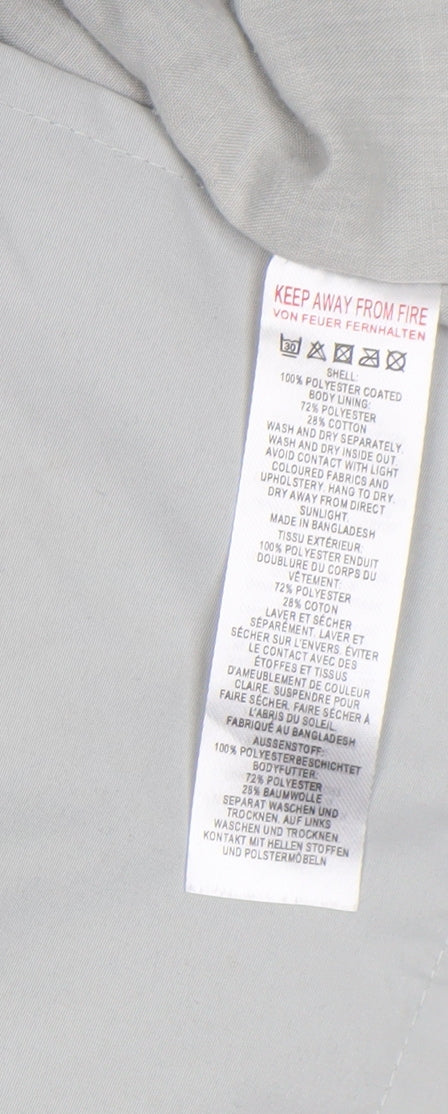 French Connection Women's Grey Mid-Length Rain Coat L