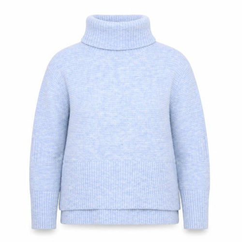 Miss Selfridge Women’s Blue Roll Neck Chunky Knit Jumper Size 8