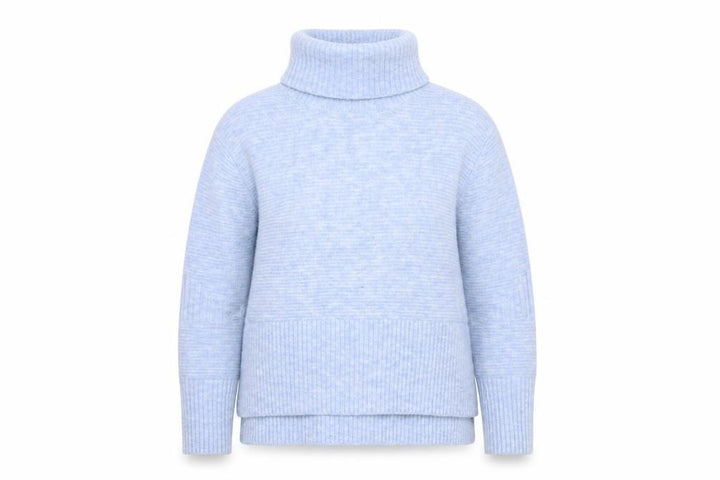 Miss Selfridge Women’s Blue Roll Neck Chunky Knit Jumper Size 8
