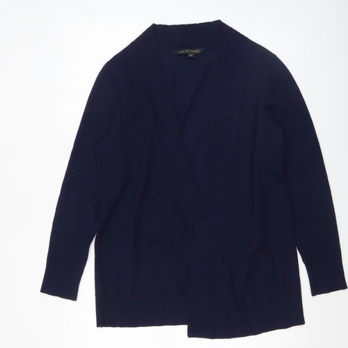 Bonmarché Women’s Blue Long Sleeve Open Knit Cardigan Size 14