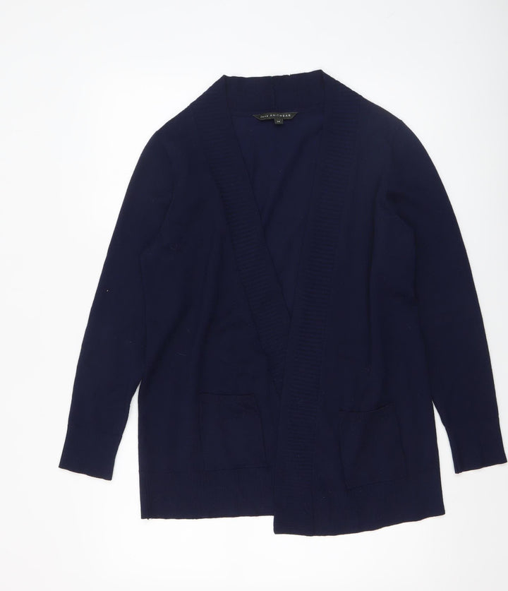 Bonmarché Women’s Blue Long Sleeve Open Knit Cardigan Size 14
