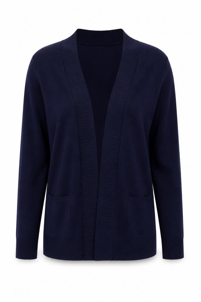 Bonmarché Women’s Blue Long Sleeve Open Knit Cardigan Size 14