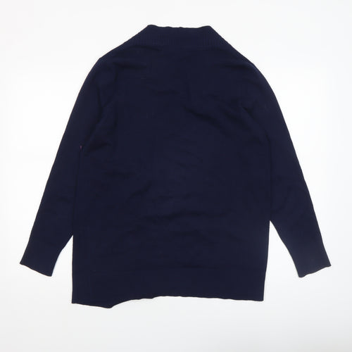 Bonmarché Women’s Blue Long Sleeve Open Knit Cardigan Size 14