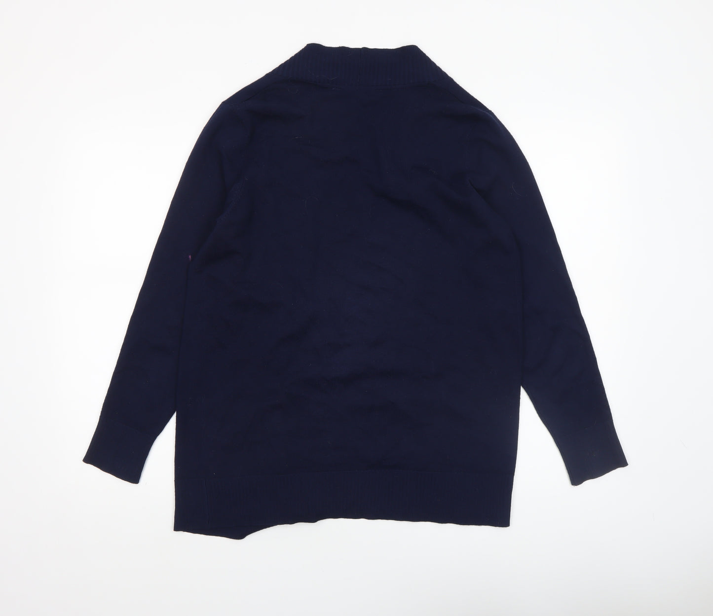 Bonmarché Women’s Blue Long Sleeve Open Knit Cardigan Size 14