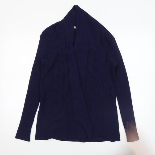 John Lewis Women's Blue Long Sleeve Knit Cardigan Size 8