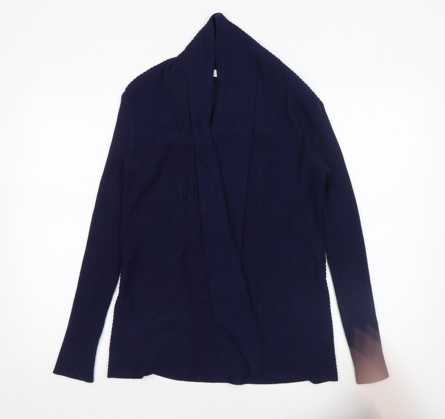 John Lewis Women's Blue Long Sleeve Knit Cardigan Size 8