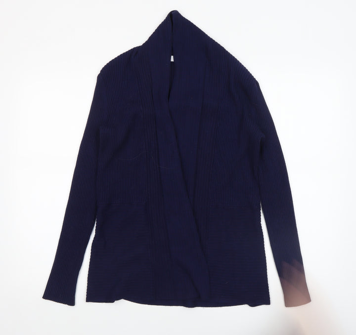 John Lewis Women's Blue Long Sleeve Knit Cardigan Size 8