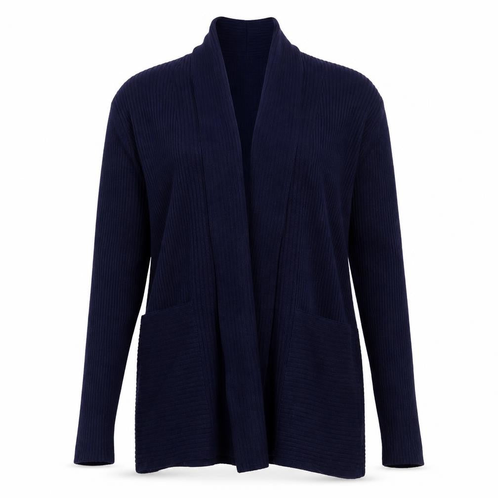 John Lewis Women's Blue Long Sleeve Knit Cardigan Size 8