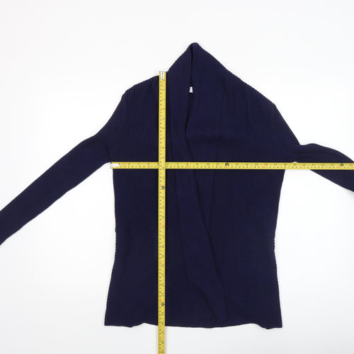 John Lewis Women's Blue Long Sleeve Knit Cardigan Size 8