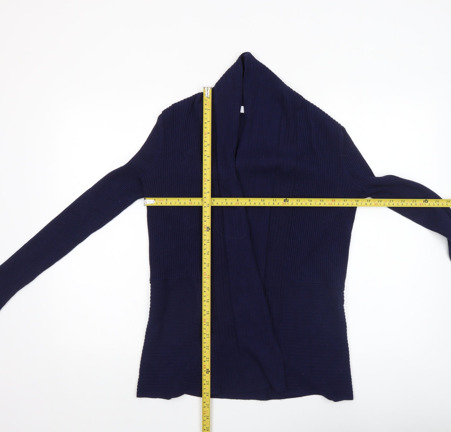 John Lewis Women's Blue Long Sleeve Knit Cardigan Size 8