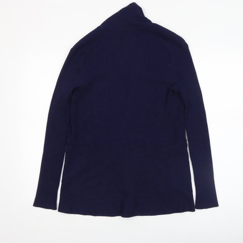John Lewis Women's Blue Long Sleeve Knit Cardigan Size 8
