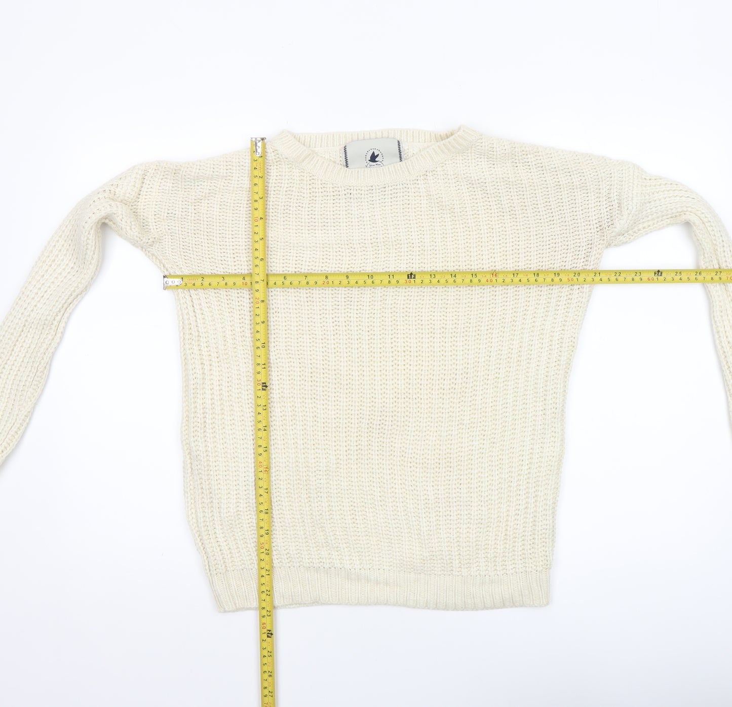 SoulCal & Co Womens Ivory Chunky Knit Jumper Size 8
