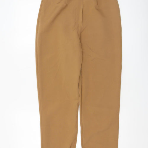I Saw It First Women Brown Size 10 Slim Fit Tapered Trousers