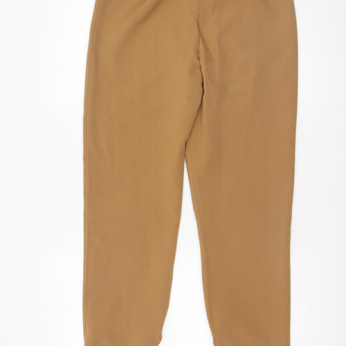 I Saw It First Women Brown Size 10 Slim Fit Tapered Trousers