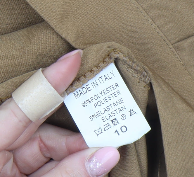 I Saw It First Women Brown Size 10 Slim Fit Tapered Trousers