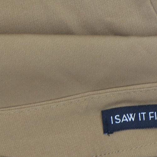 I Saw It First Women Brown Size 10 Slim Fit Tapered Trousers