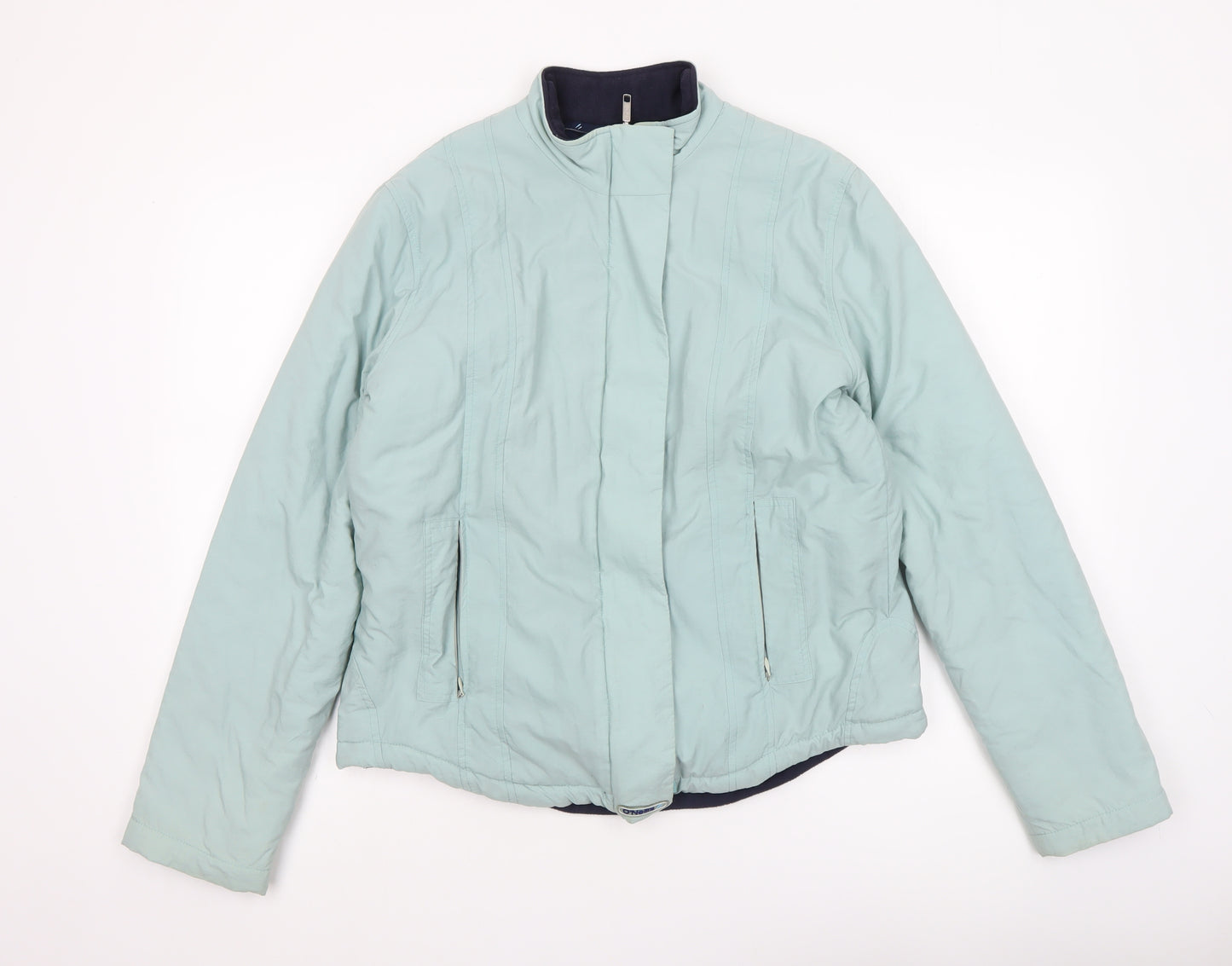 O'Neills Womens Green Size 12 Lined Full Zip Short Jacket