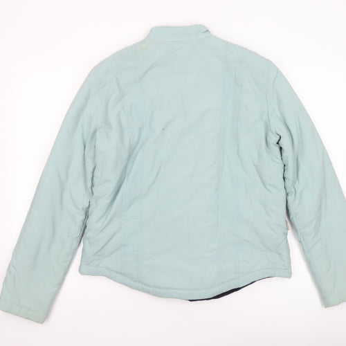 O'Neills Womens Green Size 12 Lined Full Zip Short Jacket