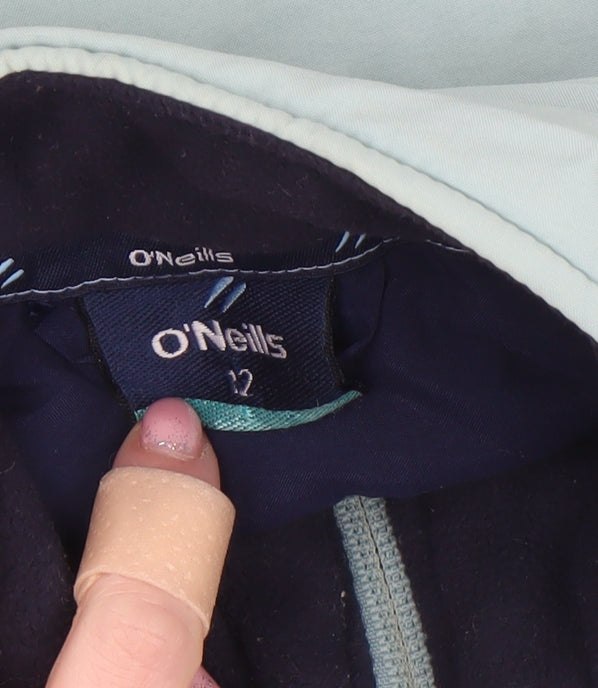O'Neills Womens Green Size 12 Lined Full Zip Short Jacket