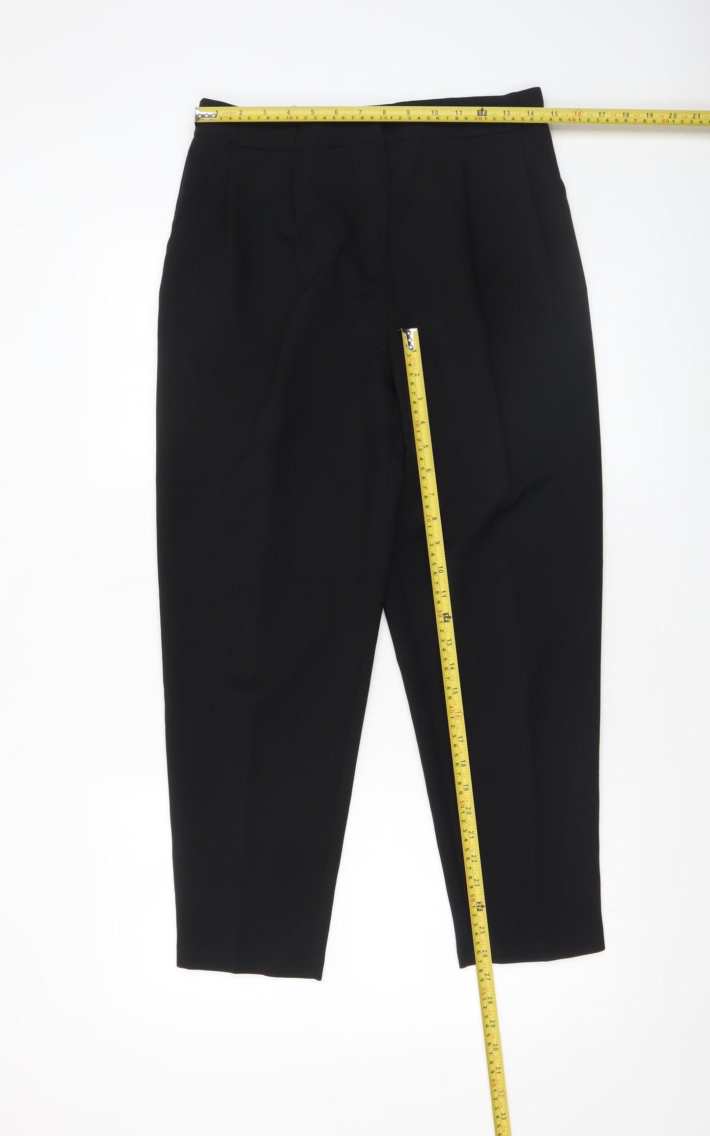 ASOS DESIGN Women’s Black Ankle Tapered Work Trousers UK 10