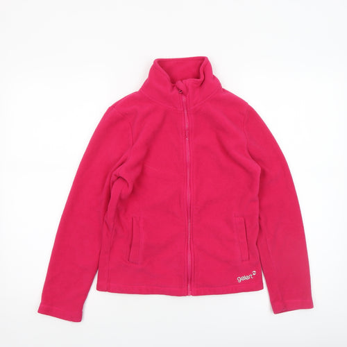 Gelert Girls Pink Fleece Full Zip Jacket 11-12 Years Outdoor Warm Top