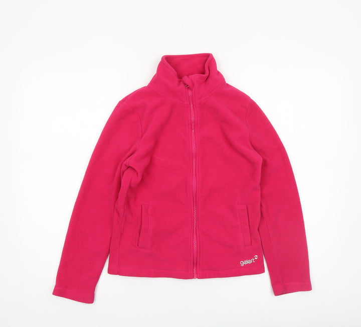 Gelert Girls Pink Fleece Full Zip Jacket 11-12 Years Outdoor Warm Top