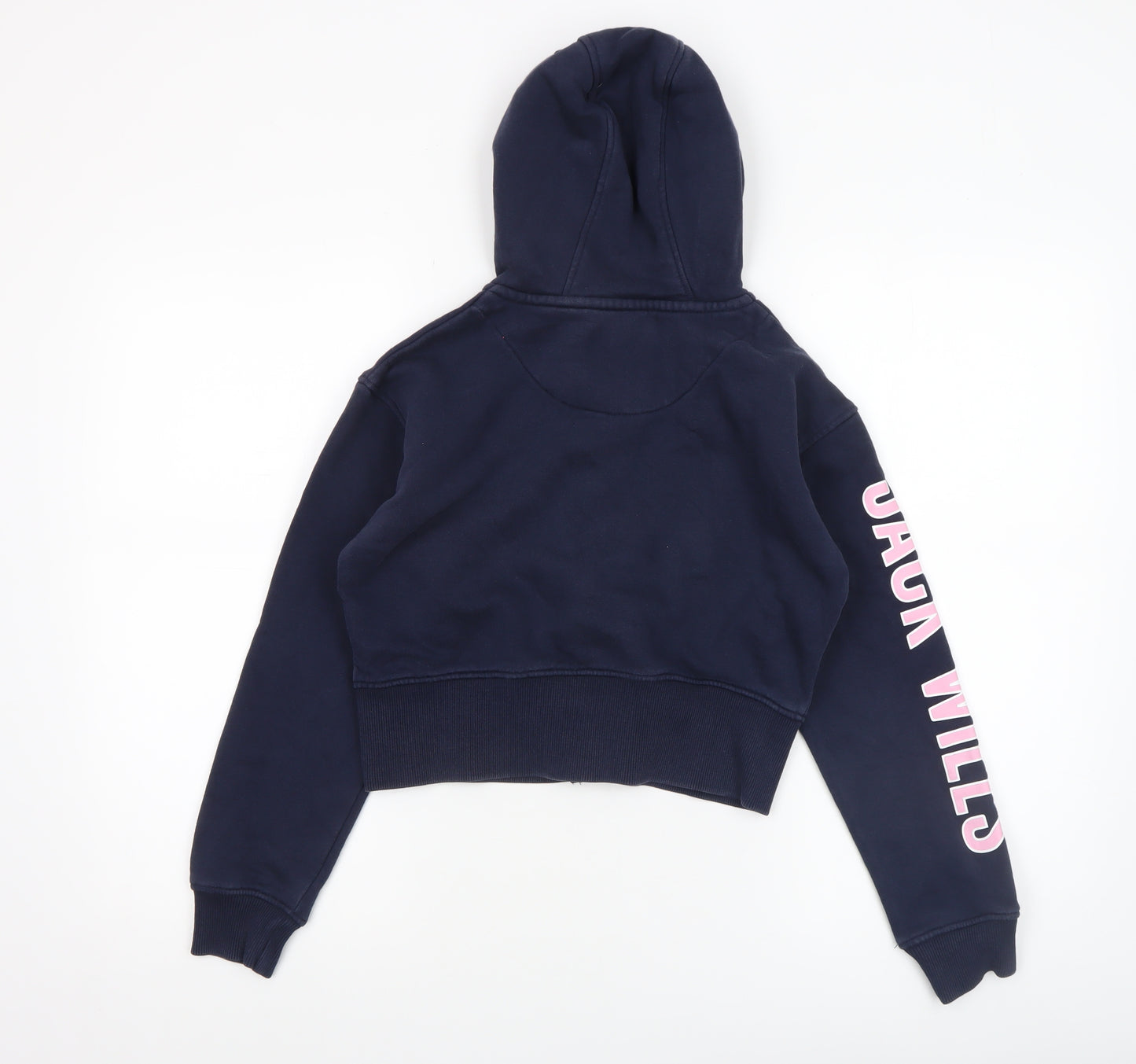 Jack Wills Girls Blue Full Zip Hoodie 10-11 Years Logo Hooded Sweatshirt