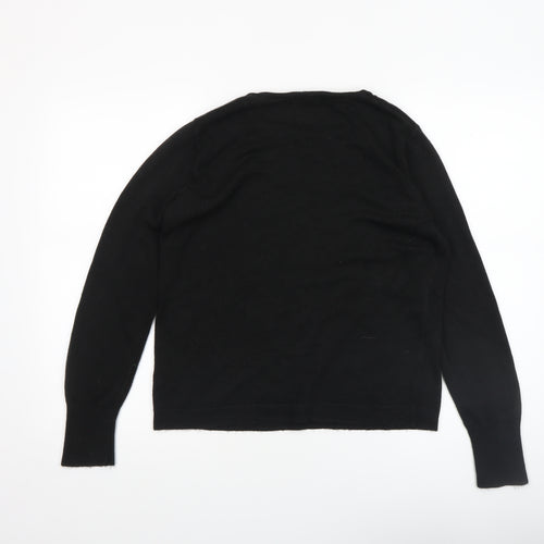 Primark Women’s Black Crew Neck Long Sleeve Knit Jumper Size M 12/14