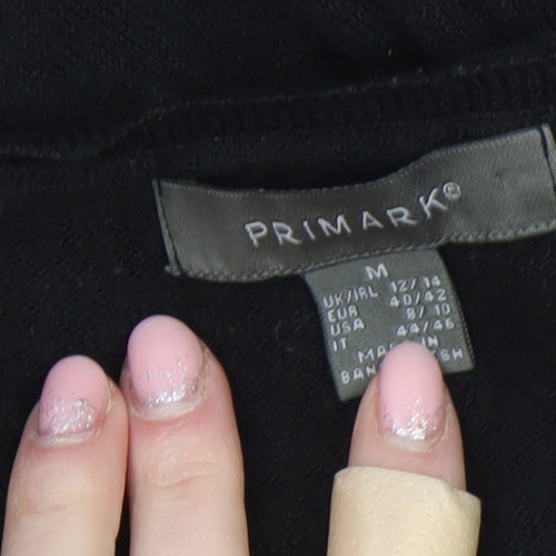 Primark Women’s Black Crew Neck Long Sleeve Knit Jumper Size M 12/14