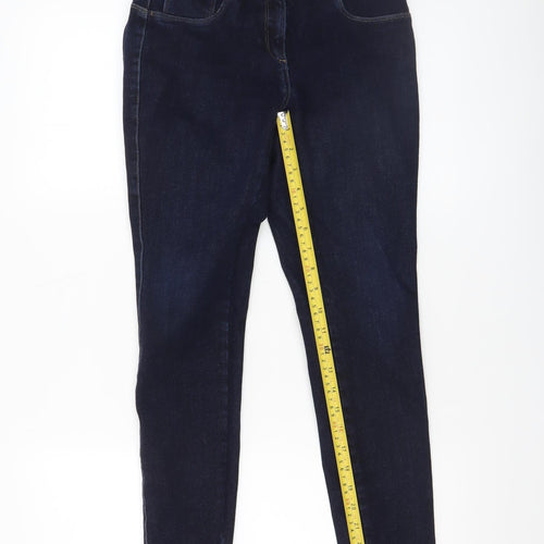 Next Women's Blue Skinny Jeans Size 10 Slim Fit Stretch Denim