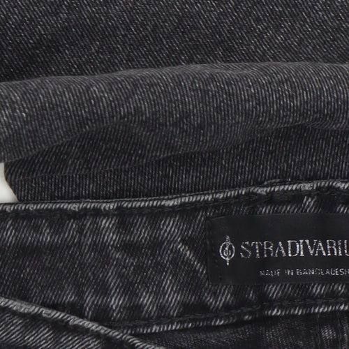 Stradivarius Women’s Black High Rise Mom Jeans Size 10 UK