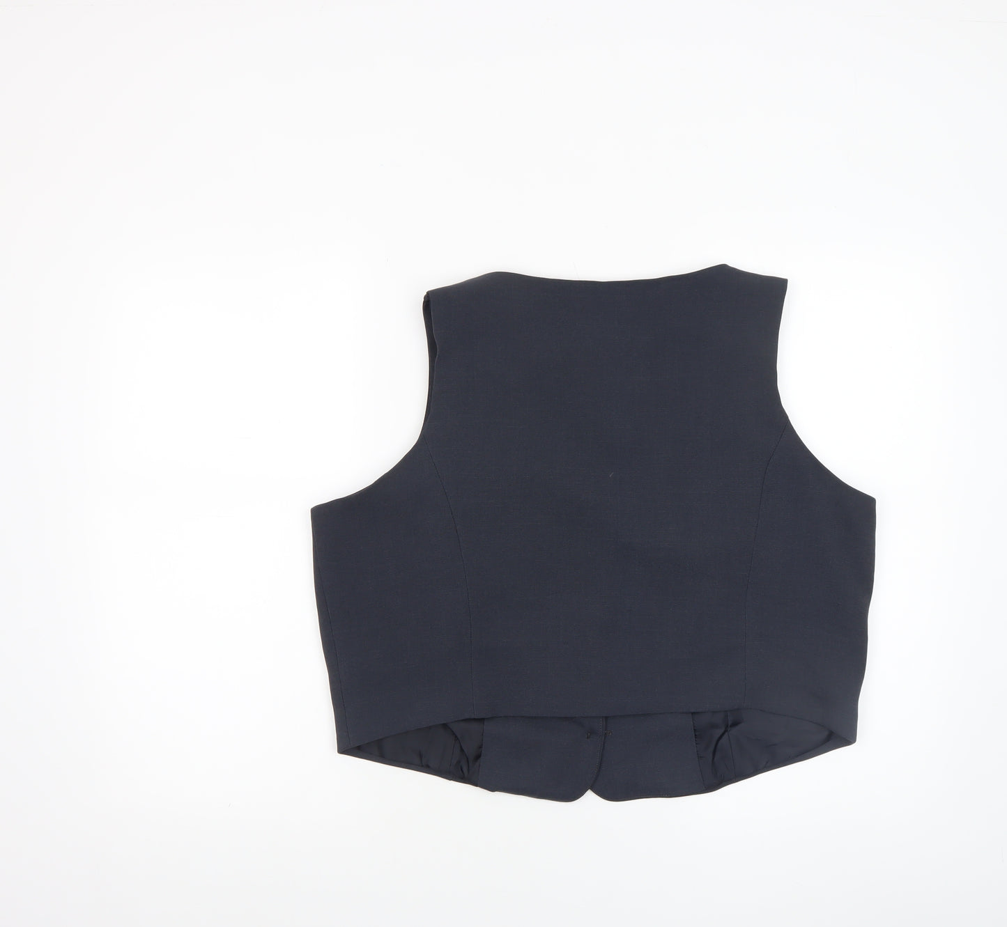 Primark Womens Black XL Suit Waistcoat Tailored Lined Workwear