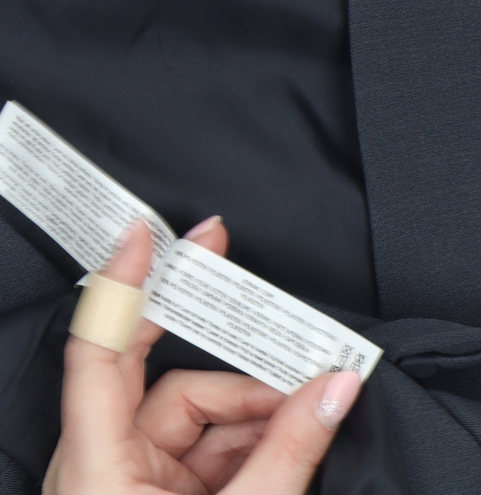 Primark Womens Black XL Suit Waistcoat Tailored Lined Workwear