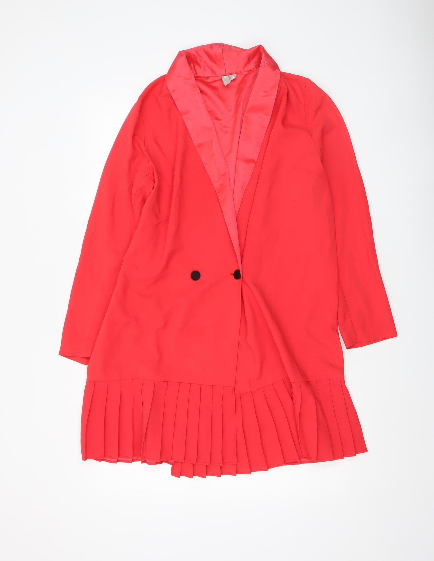 ASOS Womens Red Shawl Lapel Skirt Suit UK 10 Double Breasted