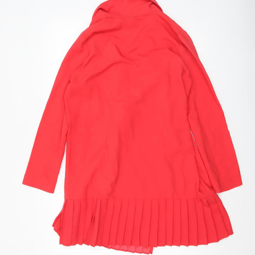ASOS Womens Red Shawl Lapel Skirt Suit UK 10 Double Breasted