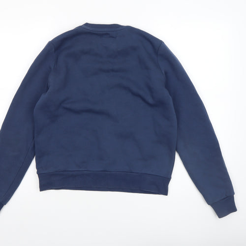 Converse Boys Blue Crew Neck Pullover Fleece Sweatshirt Size M